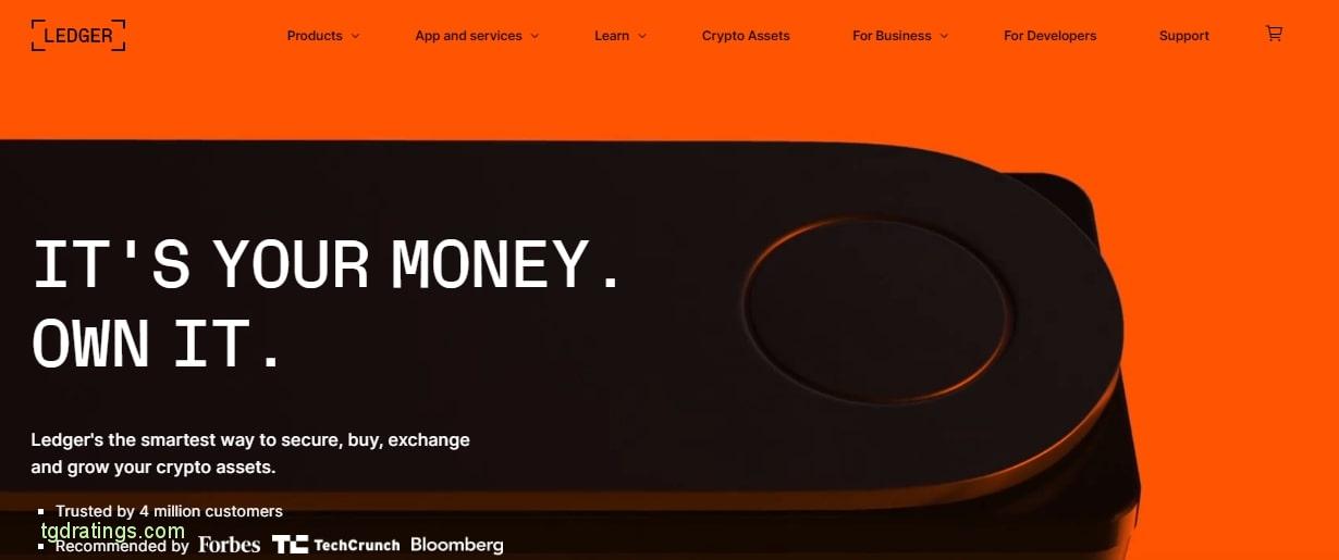 Página web oficial de ledger