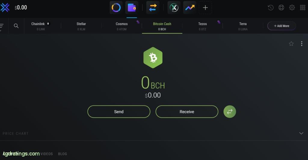 Monedas BCH en Exodus