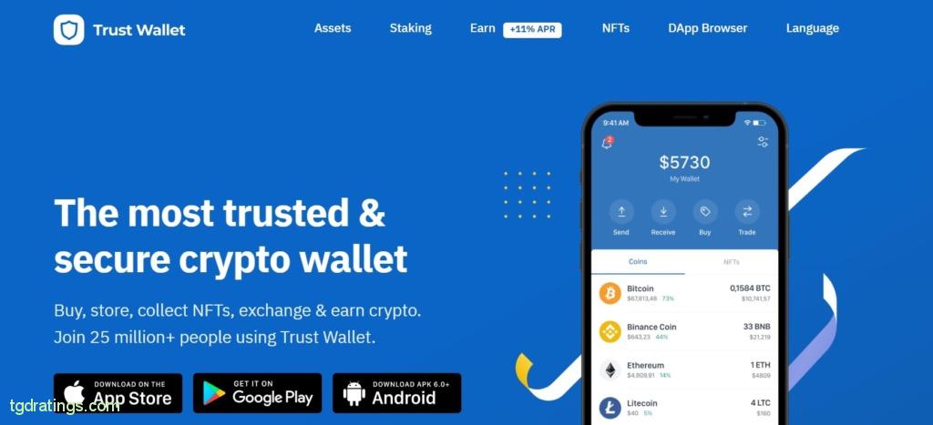 Visión general de Trust Wallet Universal Crypto Wallet