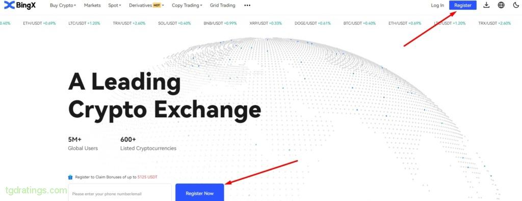  BingX Cryptocurrency Exchange