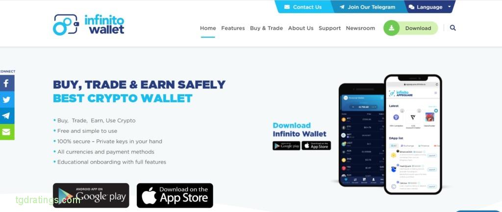 Официальный сайт Infinito Wallet