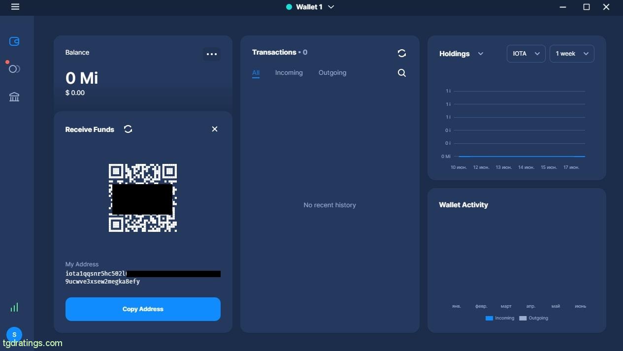 Firefly Wallet interface