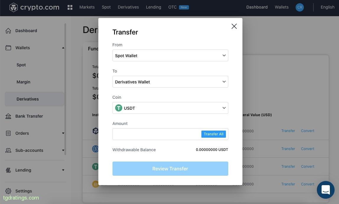 Transfer USDT between wallets