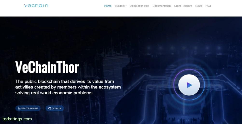 VeChain Thor homepage