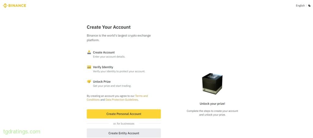 Create a personal account