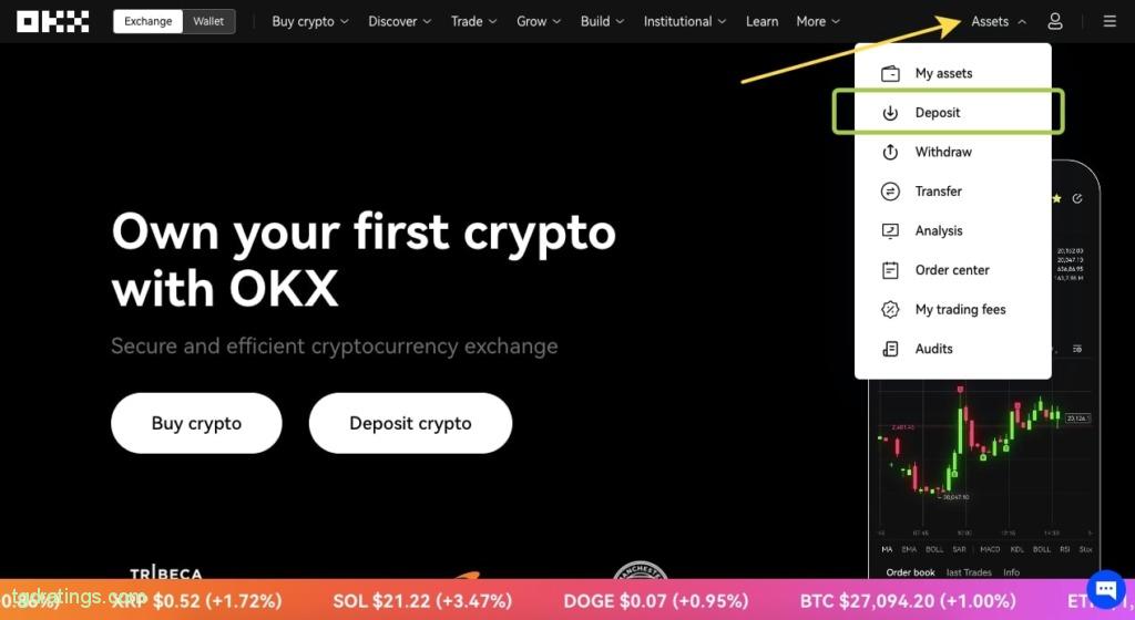 OKX deposit