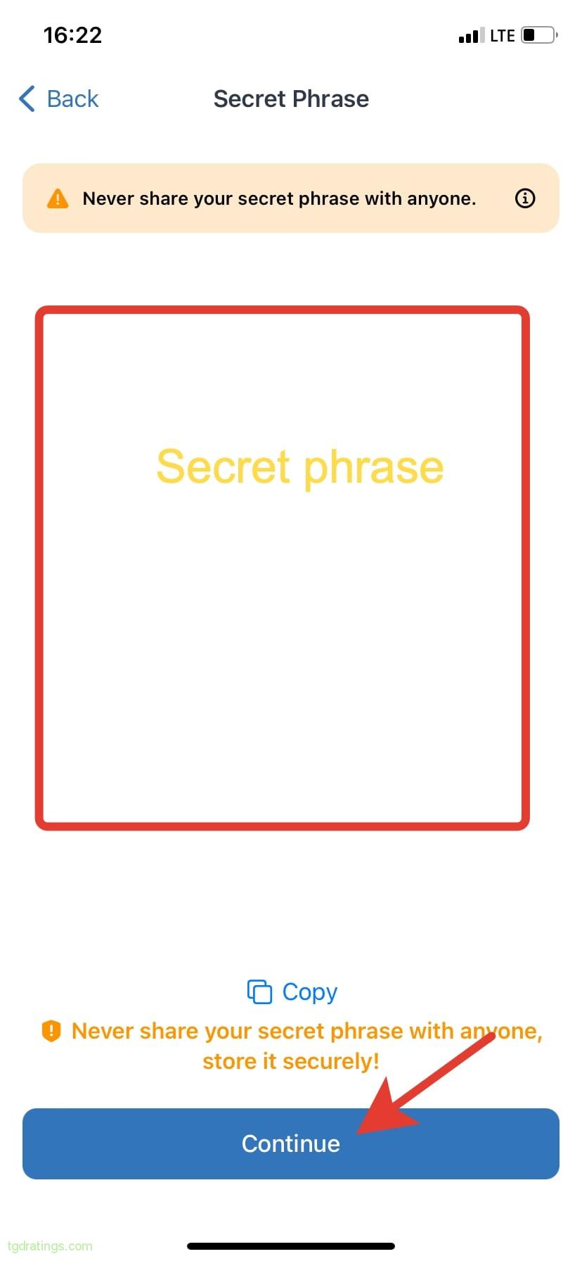 Secret Phrase